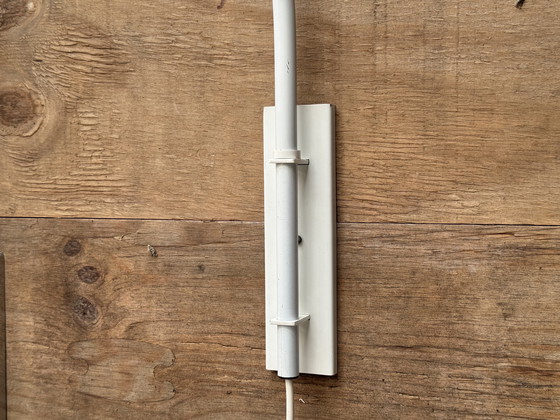 Image 1 of White Retro Mushroom Wall Lamp by Dijkstra – 1970s Space Age Design