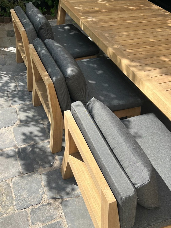 Image 1 of PIET BOON | Niek/Anne Low dining set  6-pers | zgan 