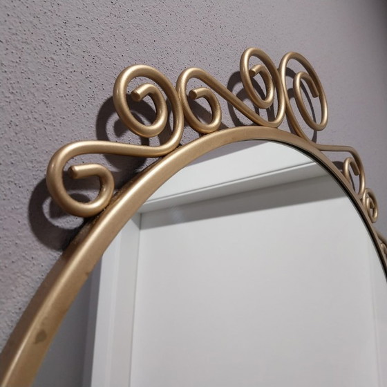 Image 1 of Specchio IKEA EKNE vintage – Finitura oro satinato con riccioli decorativi | Design romantico e barocco 