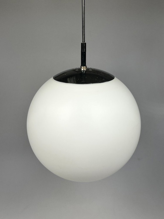 Image 1 of Lampada a sospensione / lampada a sfera Raak d'epoca, B1153 "morning mist"