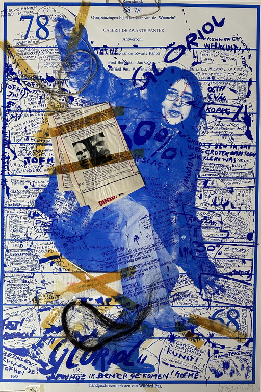 Genummerde zeefdruk - Wilfried Pas - Gesigneerd