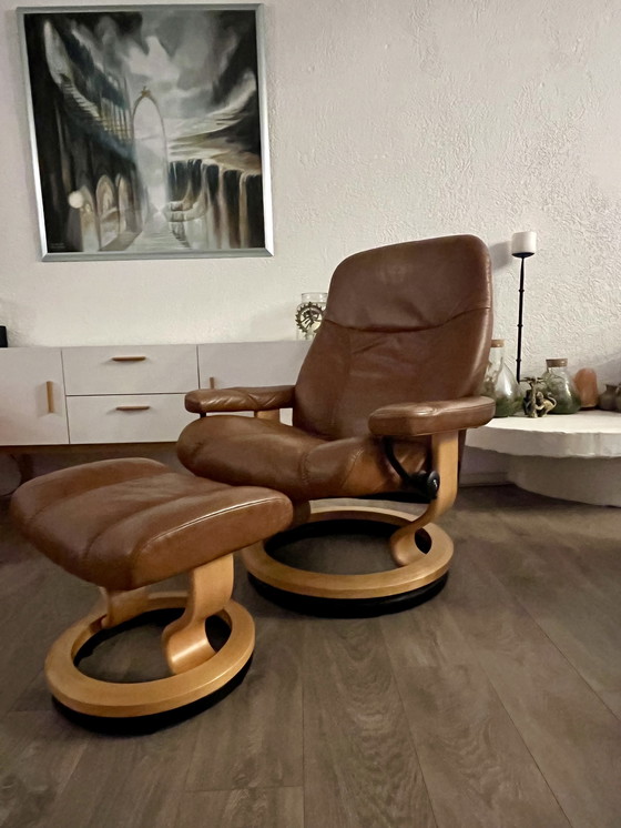 Image 1 of Stressless Sessel – wirklich leer – Cognac – modern – ergonomisch