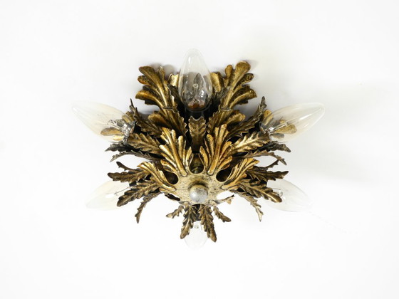 Image 1 of Magnifiques lampes de plafond ou appliques italiennes des années 1960, de la marque Banci Firenze, Italie.