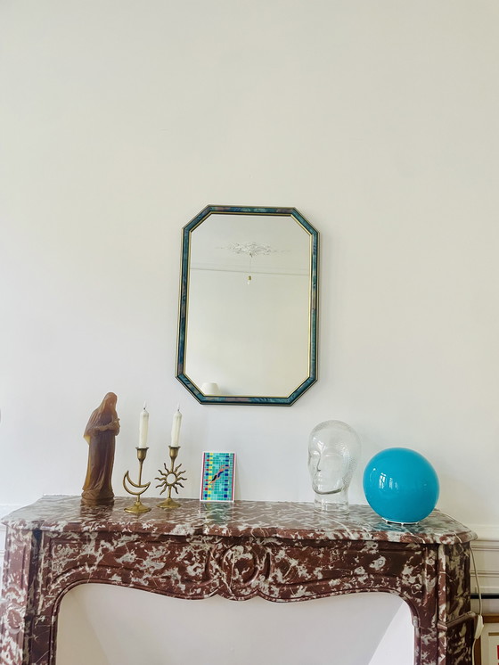 Image 1 of 80s octagonal mirror
