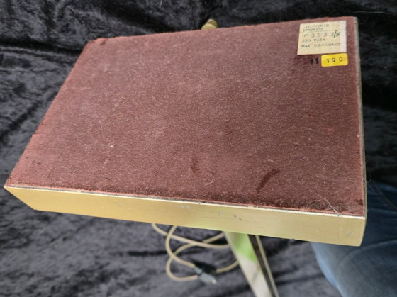 Image 1 of Lampadaire en laiton Deknudt, style Art déco, lampe en forme de coquillage