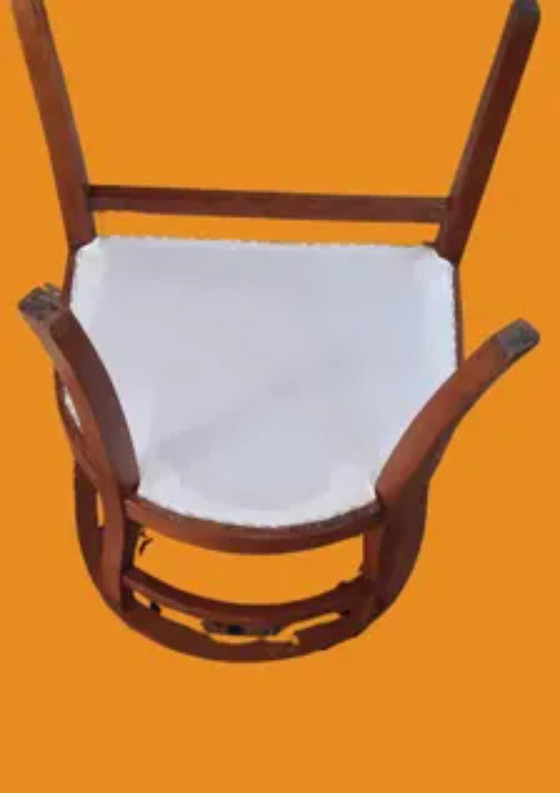 Fauteuil tonneau Art Déco des années 1930 – Restauré professionnellement et retapissé – Fauteuils d'appoint (photo 7 of 12)