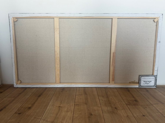 Image 1 of Monika Spiewak - Abstrakter farbenfroher Baum in Winterlandschaft