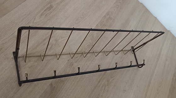 Distinctive Fifties Coat Rack – Metal, Brass (photo 4 of 10)