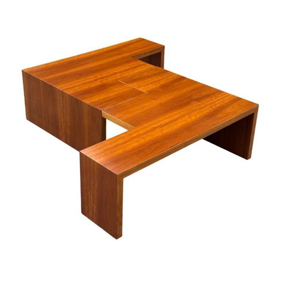 Image 1 of Tavolino da caffè vintage - Trapezio Leolux - Set di 2