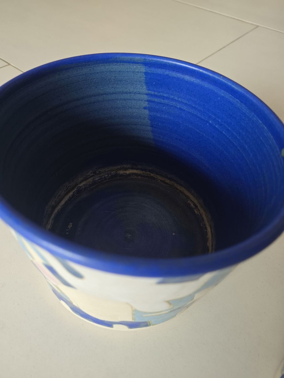 Evelyn Noval Bornholm Vaso in Ceramica / Vaso da Studio Danimarca Anni '90 Vintage, Vasi, Crema (foto 5 di 5)