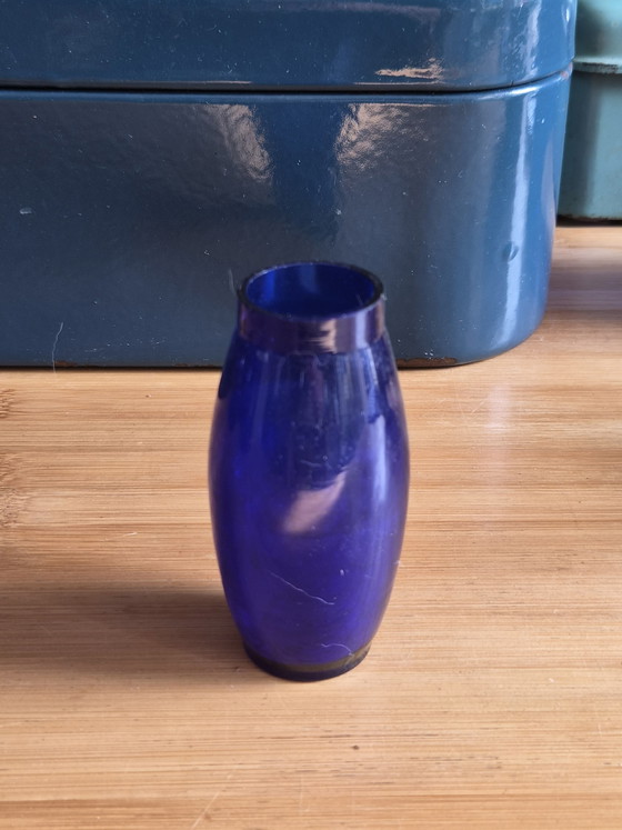 Image 1 of Magnifique service de verres bleu cobalt 5 pièces – comprenant des verres Royal Leerdam