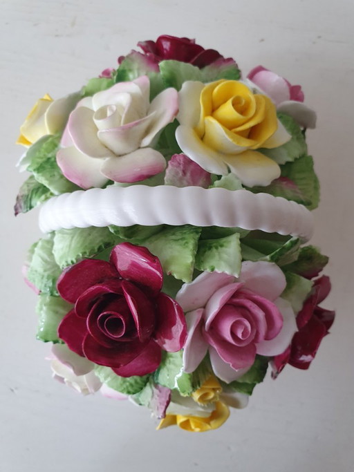 Royal Doulton Porzellan-Blumenkorb – 17 x 13 x 11 cm