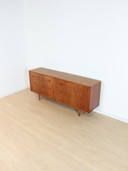 Commode Vintage en teck à deux tiroirs