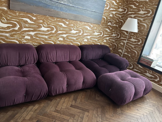 Image 1 of B&B Italia 'Camaleonda' sofa purple shades 3-seater + Ottoman