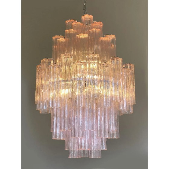 Image 1 of Lustre design Tronchi en verre de Murano rose