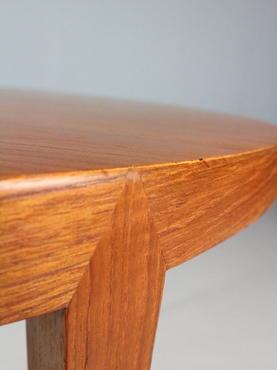 Image 1 of Teak Round Severin Hansen Coffee Table for Haslev Mobelfabrik by Bovenkamp