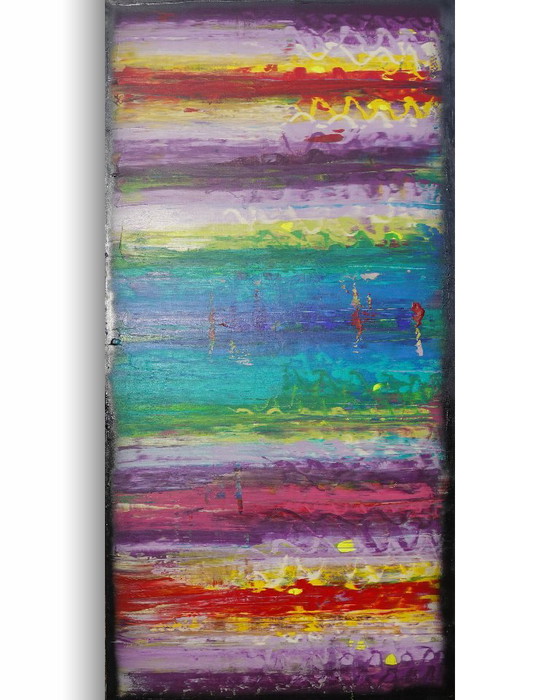 Abstract A1402 - Groot Origineel Schilderij – Schilderijen & Tekeningen, Canvas (photo 3 of 19)