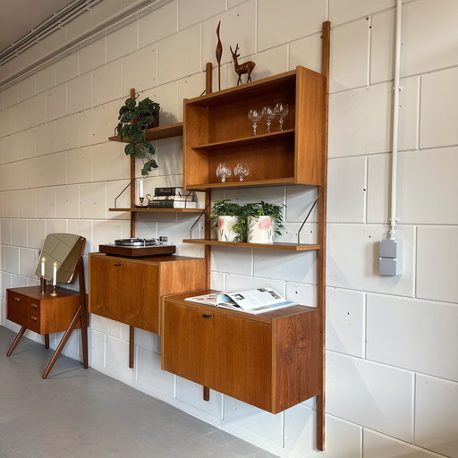 Vintage wandmeubel •Preben Sørensen / PS System•