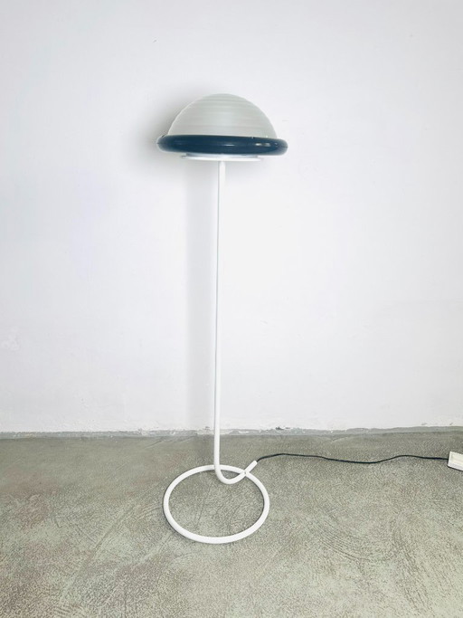 Sculptural Semi-Sphere Floor Lamp by Aldo Van Den Nieuwelaar, The Netherlands 1970s – vloerlampen, Metal (photo 2 of 7)