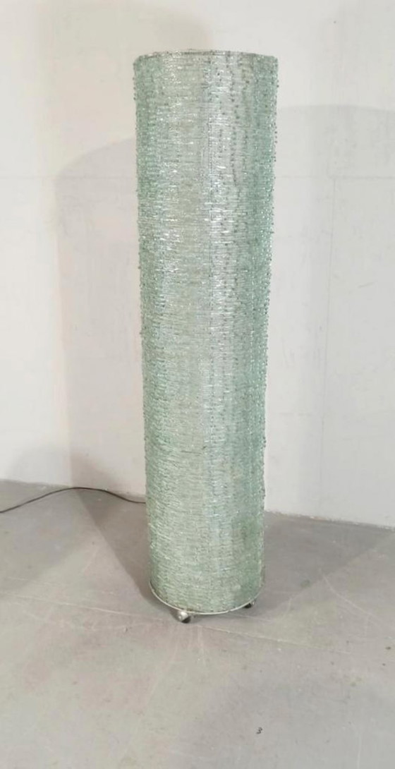 Image 1 of lampadaire vintage en verre