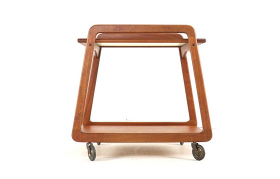 Image 1 of Sika mobler trolley 'Knebel' met omkeerbaar 'dien'blad vintage Deens