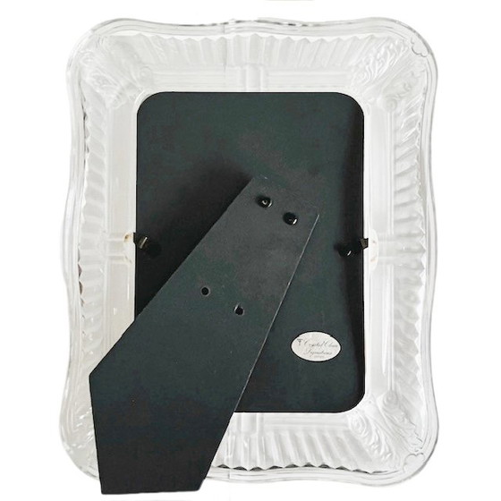 Image 1 of Cornice in vetro vintage, cristallo, stile art nouveau, stampa fotografica del dipinto Mucha, Zodiaco, anni '80