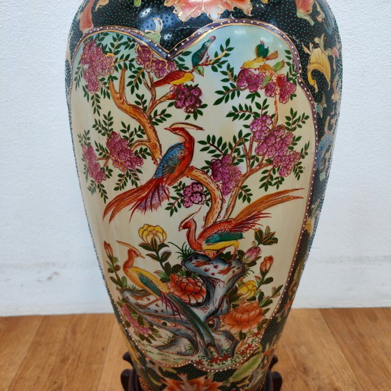 Image 1 of Antique vase lamp, Chinese table lamp, porcelain bedside lamp