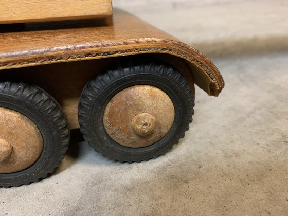Image 1 of Échelle de Jacob vintage en bois avec tapis roulant. Friedrich Fröbel Werdau 1960