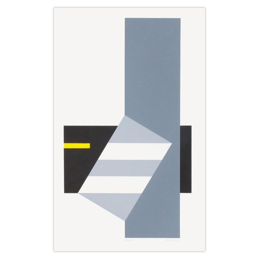 François Decq Gesigneerde zeefdruk Composition I 1980 – lithos zeefdrukken, Paper (photo 2 of 5)