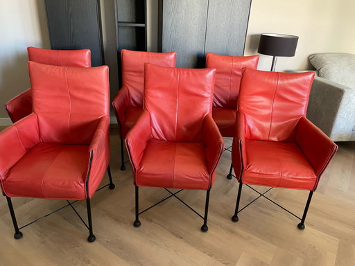 6 Montis stoelen- model Chaplin