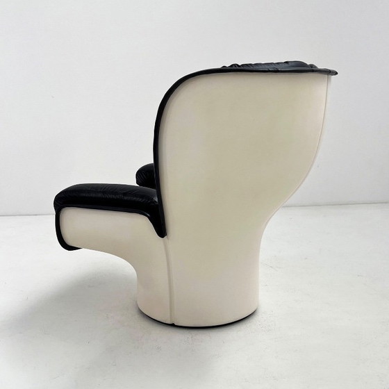 Image 1 of Black & White Elda Lounge Chair by Joe Colombo for Comfort, 1960s
