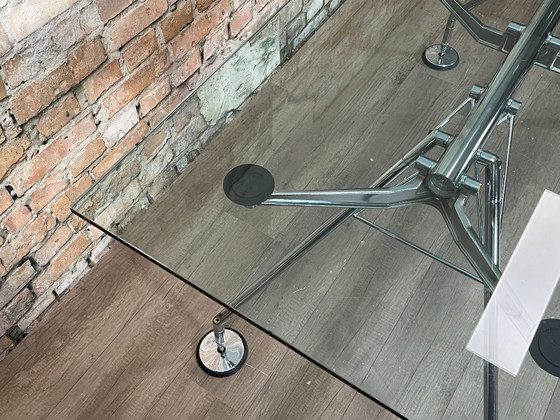 Tecno Nomos – Rechteckiges Glas | Norman Foster – Esstische, Metal (photo 3 of 8)