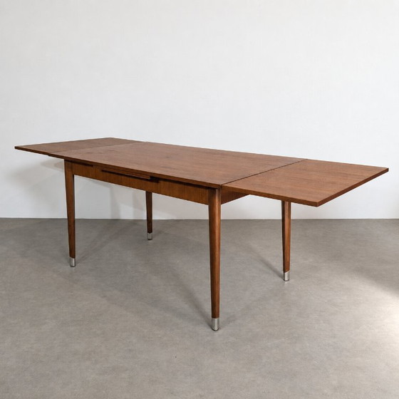 Tavolo da pranzo vintage allungabile in teak – anni '60/'70 – Mid-Century – Tavoli da pranzo, Legno (photo 7 of 8)