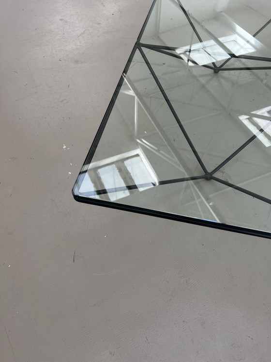 Image 1 of B&B Italia Alanda coffee table glass table 80s Paolo Piva designer table vintage