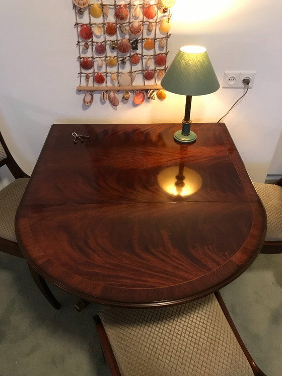 Heldense - Oval Mahogany Drop-leaf Table – Dining tables, Wood (photo 2 of 6)