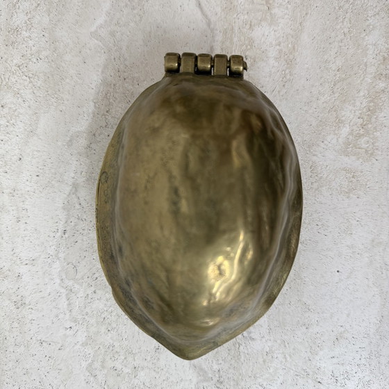 Image 1 of Brass Walnut Shaped Nut Cracker, 1970s