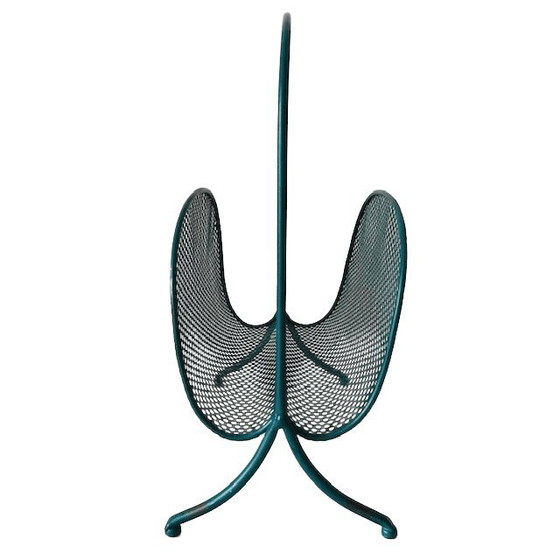 Image 1 of Portariviste e portagiornali vintage in metallo turchese, anni '80