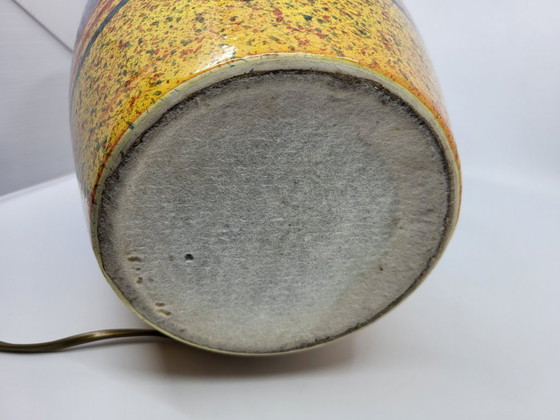 Image 1 of Hubert Olivier lamp in multicolored ceramic, France, 1980
