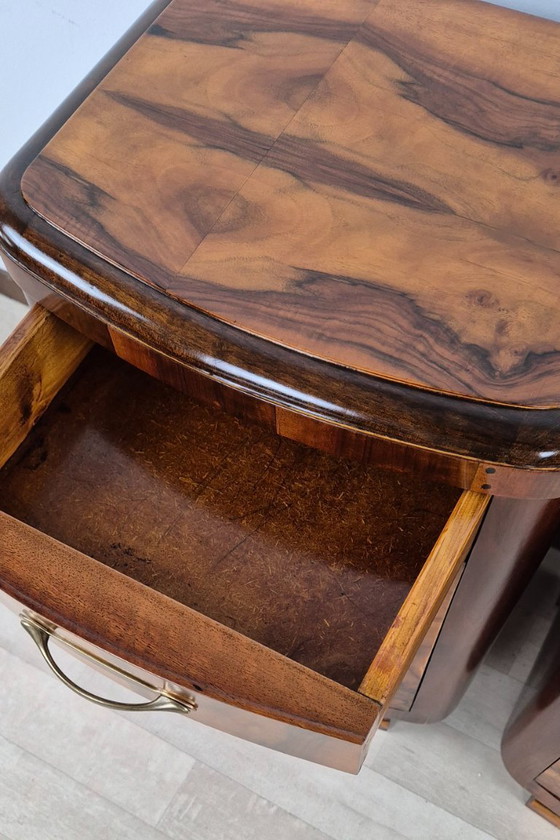 Image 1 of Mesitas de noche Art Déco Emiliani de 1928