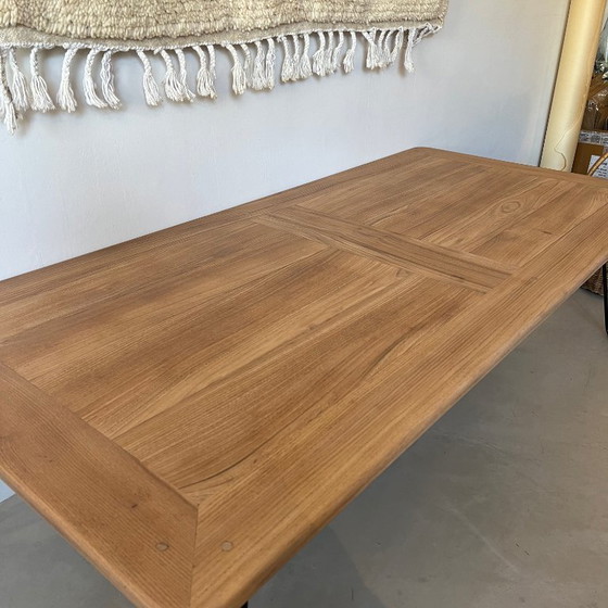 Image 1 of Tavolino in legno con gambe in metallo