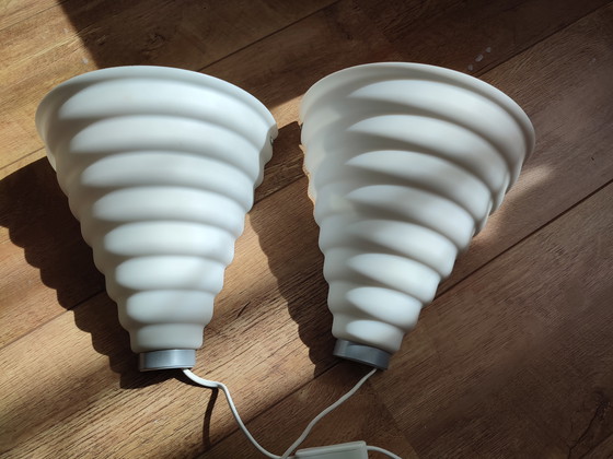 Image 1 of Vintage Ikea Wandlamp 2 x Wit '90 V 9601 Bernt Boysen 