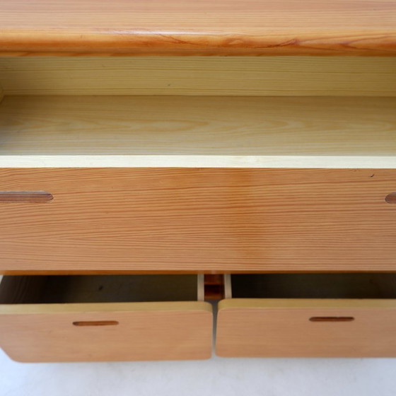 Image 1 of Vintage grenen ladekast uit 1980