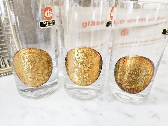 Image 1 of Service 12 verres Ingrid Gläser Vintage 60s Décor Pièces Etc Neuf Stock dans son jus