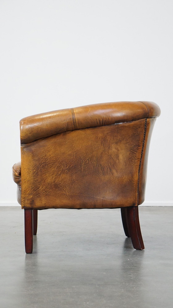 Image 1 of Schapenleren Clubfauteuil