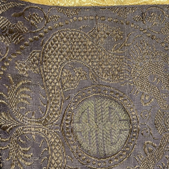 Mandala Thangka tibetano antico - Dipinto a mano con sigillo di cera - 90cm – Dipinti e disegni, Cotton (photo 7 of 9)