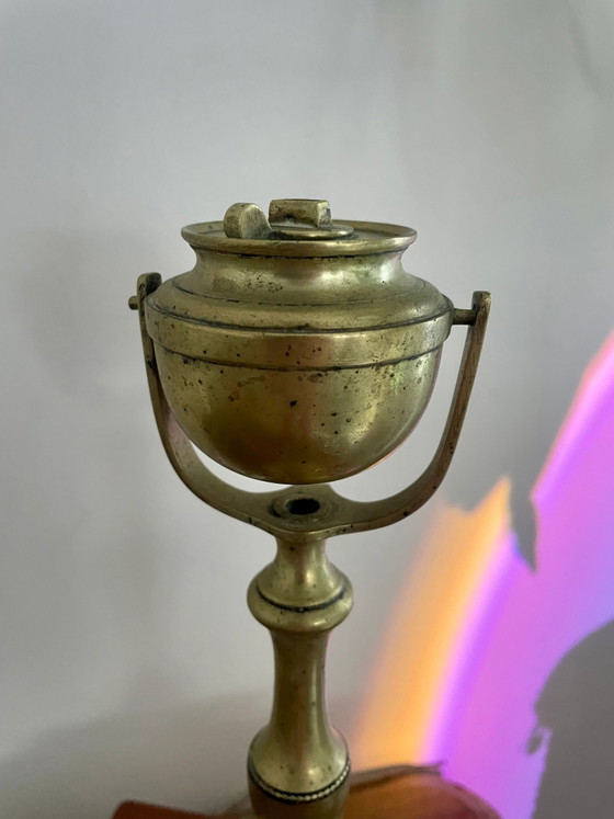 Antike Seemanns-Öllampe – Tischlampen, Bronze, Brass (photo 2 of 3)