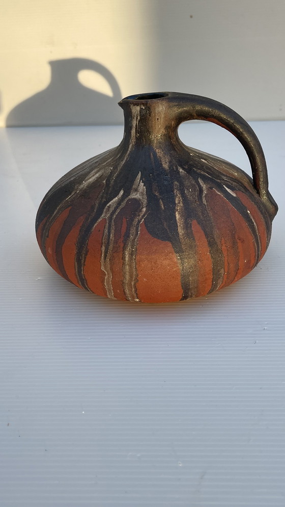 Image 1 of Earthenware Ear Jar Gerhard Liebenthron