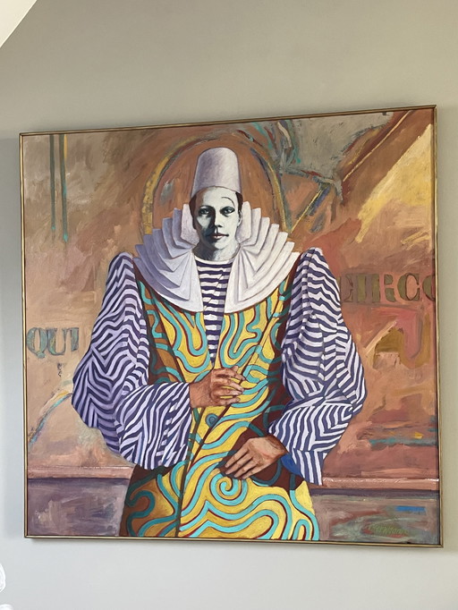 Pierrot Painting, George van Herwaarde