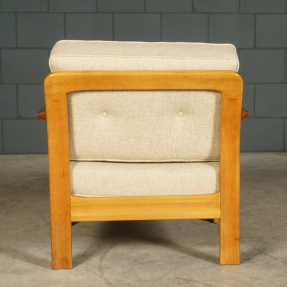 Vintage Danish Armchair – Walnut – 1960s – Textile (photo 4 of 12)