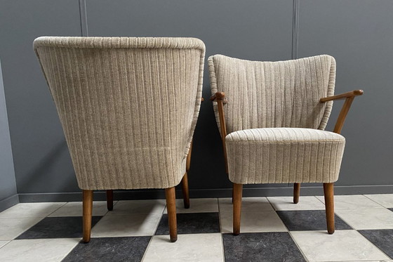 Image 1 of Ensemble de chaises de cocktail avec accoudoirs, années 1960